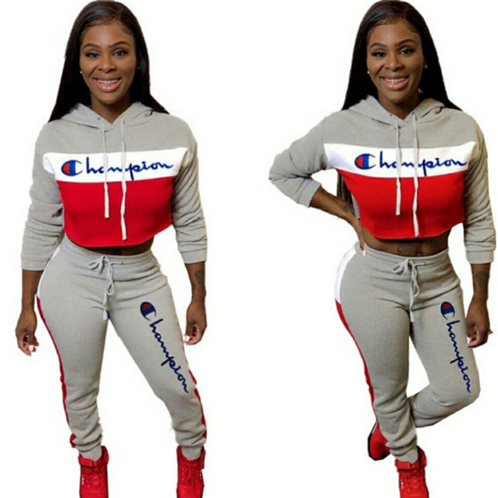 Crop top sweat suit